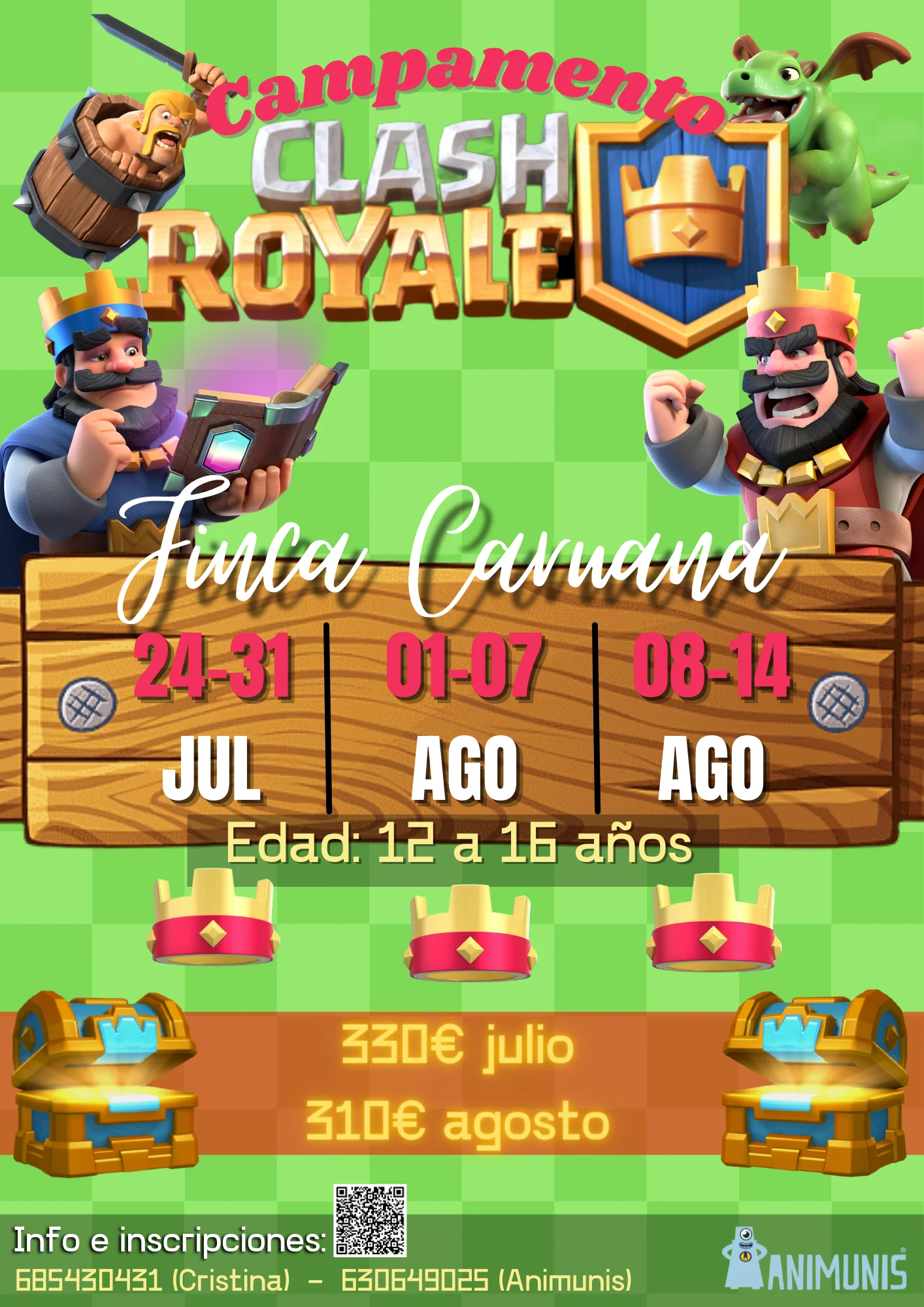 Campamento de Verano CLASH ROYALE 2022 | ANIMUNIS