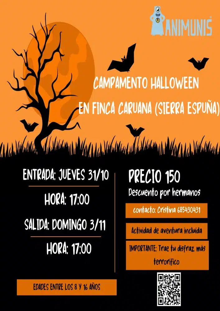 campamento halloween 2024 animunis