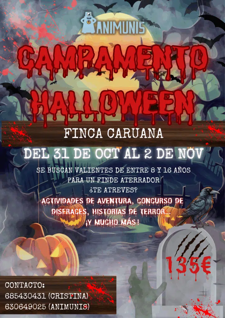 campamento halloween 2025 animunis