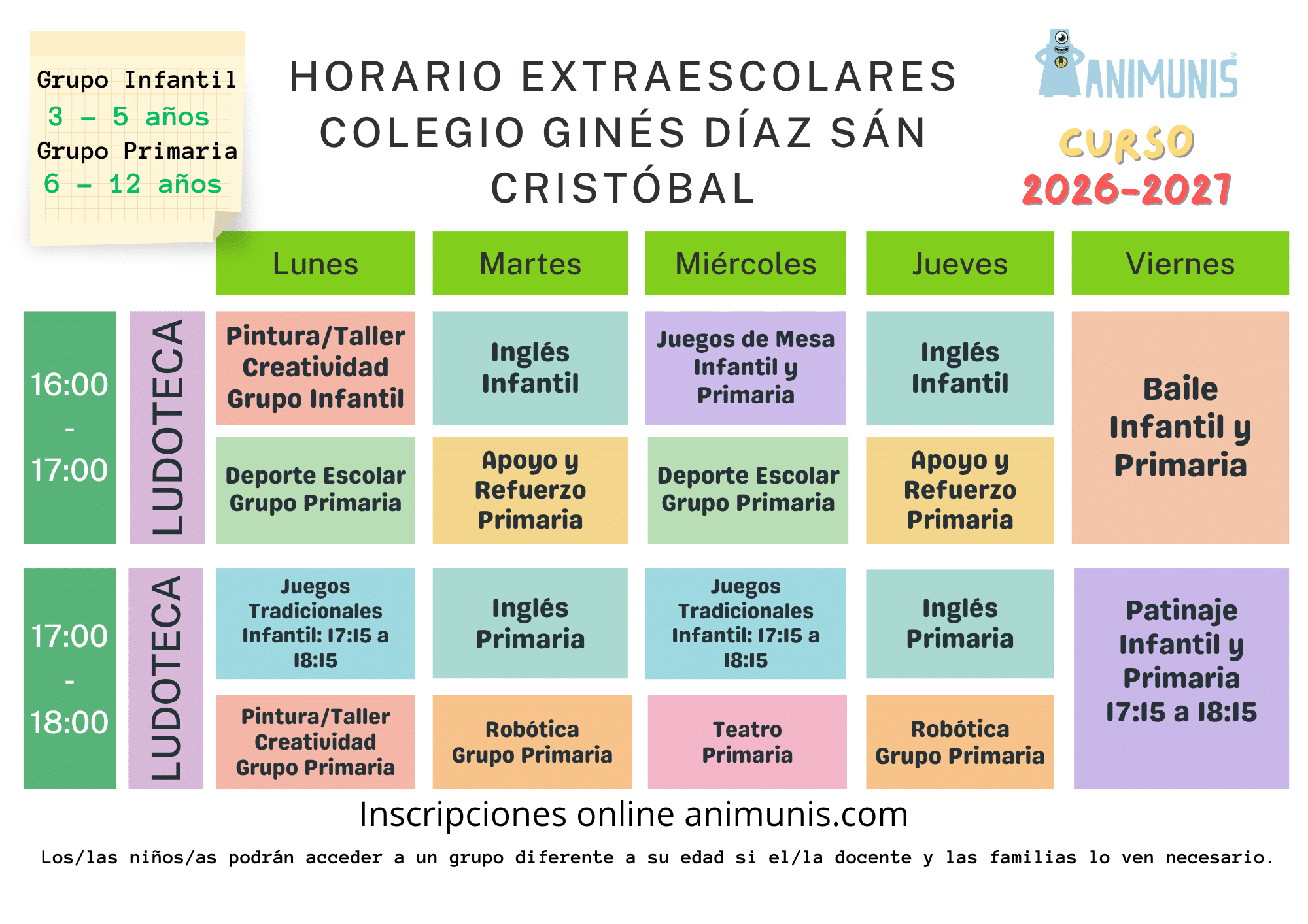 extraescolares ginés díaz 2026.2027