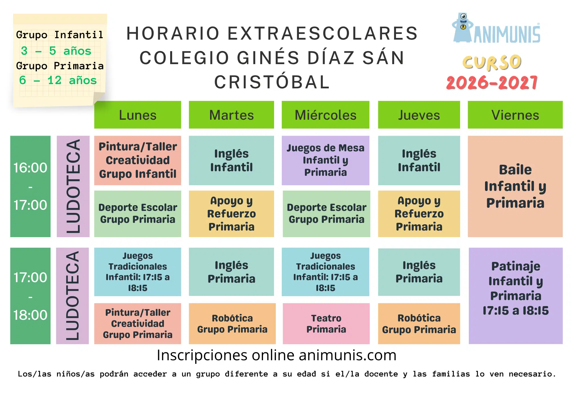 extraescolares ginés díaz 2026.2027